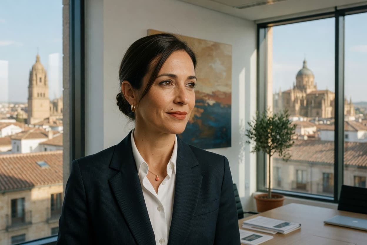 Retrato profesional de una ejecutiva para fotografía corporativa